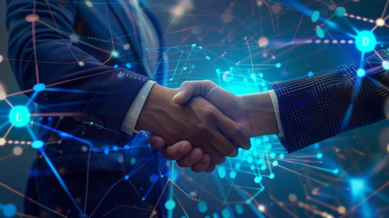 Business handshake partnership